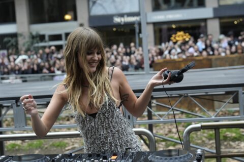 Rocker Victoria De Angelis spins a DJ set as Dolce & Gabbana’s Milan show spills onto the streets