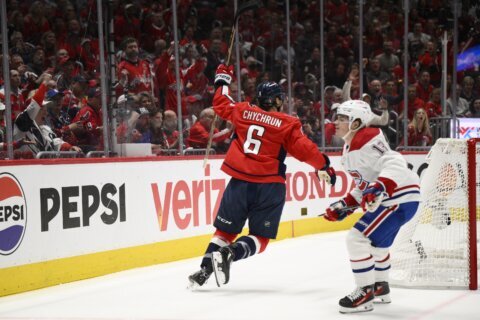 Caufield scores 2 in the first period as the Canadiens beat the Capitals 6-2