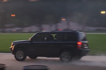 Driver arrested after creating havoc by driving on the National Mall on June 21, 2025.