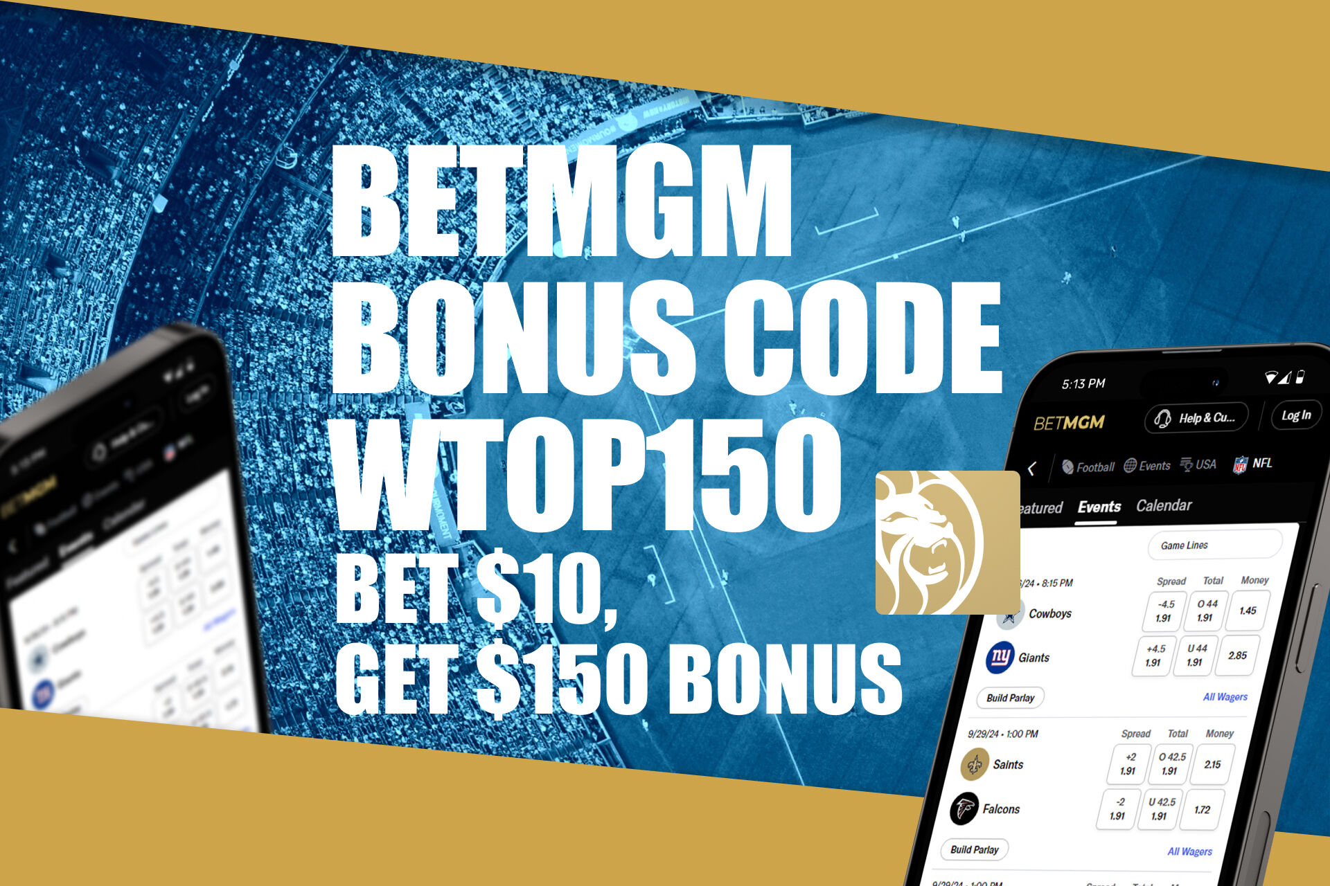 betMGMボーナスコードWTOP150：MLB、UFC 318、Openで150ドルのボーナスを取得します