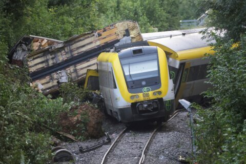 Train derailment that killed 3 in Germany apparently was caused by landslide
