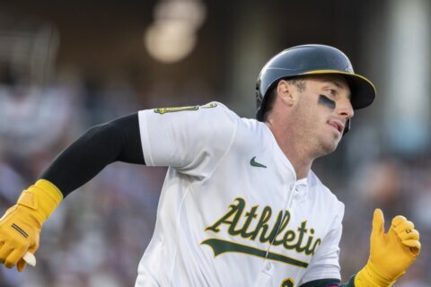 Rooker’s 3-run homer and Civale’s 5th-inning escape help the A’s to a 6-2 win over the Orioles