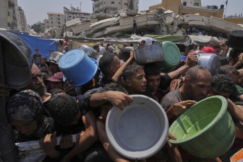 Trump says US will partner with Israel to run additional food centers in Gaza, but details are scant