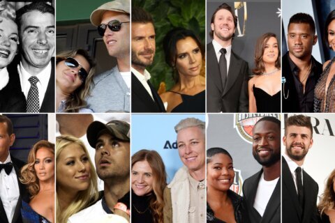 Tay and Trav just the latest athlete-celebrity couple to hear wedding bells. Here are some others