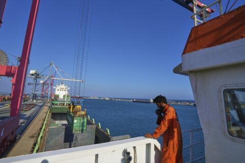 A Gaza-bound ship that left Cyprus with 1,200 tons of food aid nears Israeli port