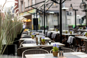 Outdoor dining tables