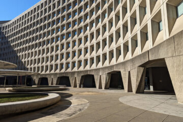 Washington, DC - December 29, 2022: The Robert C. Weaver Federal Building, and headquarters of the Department of Housing and Urban Development