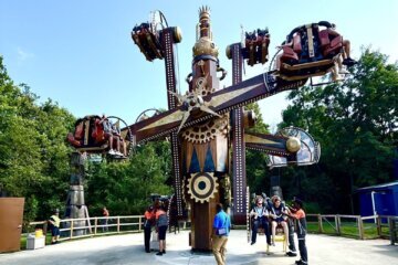 Ride at Six Flags America in Largo, Maryland.
