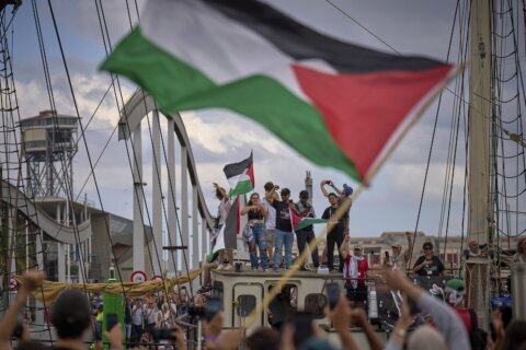 Flotilla headed to Gaza leaves Barcelona for a second time after storm delay