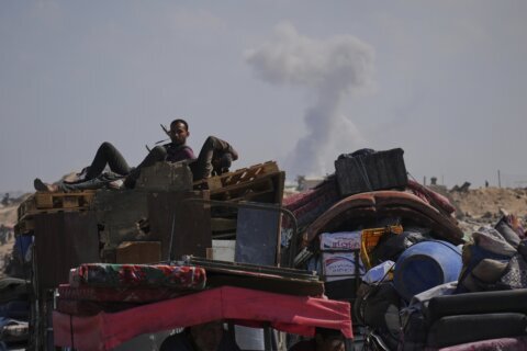 The Latest: Israeli military presses on with its new ground offensive on Gaza City