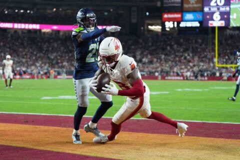Cardinals’ Marvin Harrison Jr. shows mercurial side with TD, bobbled pass against Seahawks