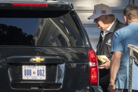 The Latest: Trump announces Space Command is moving from Colorado to Alabama