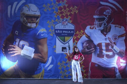 Chiefs draw more fans in Brazil but some supporters disappointed Taylor Swift nowhere to be seen