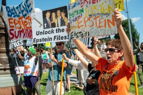 Who else appears to be in the Jeffrey Epstein 50th birthday book?