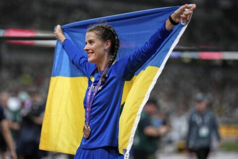 High jumper Yaroslava Mahuchikh of Ukraine calls herself an 'ambassador' for her country