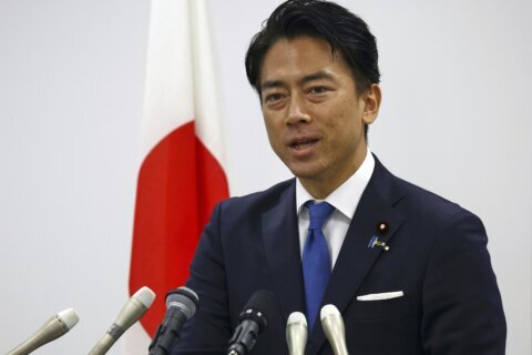 Japan’s governing party is choosing a new leader Saturday to succeed Ishiba