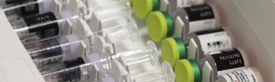 MMR vaccine doses lined up in a boxMeasles Complication Death