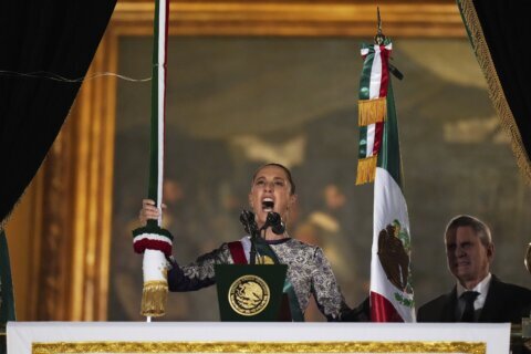 A female president leads Mexican independence celebrations for the first time