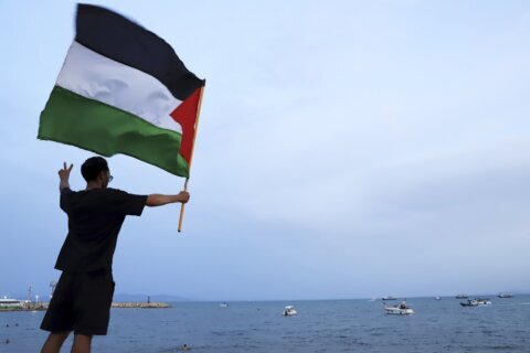 Activist group says a drone hit a Gaza aid boat in Tunisia. Authorities deny claim