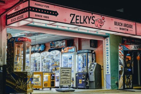 Zelkys' Beach Arcade on the boardwalk in Rehoboth Beach, Delaware