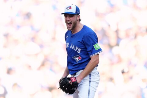 Yesavage sets Blue Jays postseason record by fanning 11 in 5 1/3 no-hit innings