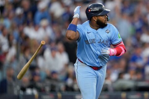 Guerrero homers off Ohtani as Blue Jays even World Series with 6-2 win over Dodgers in Game 4