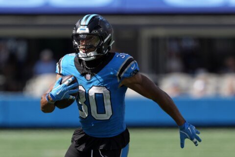 Panthers RB Chuba Hubbard out vs. Miami with calf injury, Rico Dowdle to start