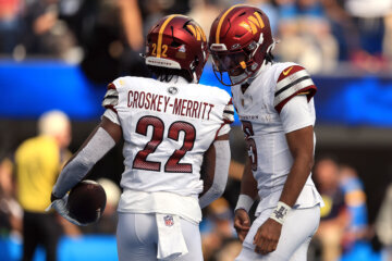 football players celebrate