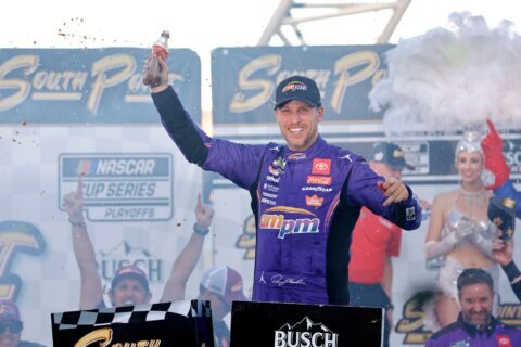 Denny Hamlin races for his dying father's last chance to see him win a NASCAR championship