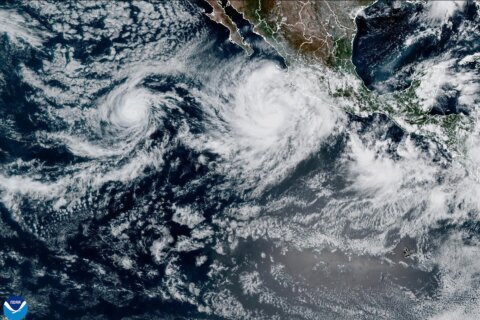 Priscilla nears major hurricane status in Pacific as new tropical storm swirls in the Atlantic