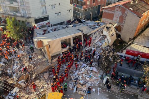 Apartment building collapse in Turkey kills 4 members of a family