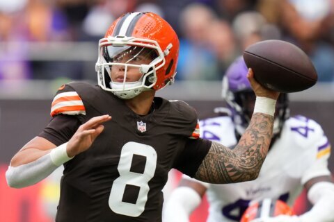 Browns rookie QB Gabriel says 'no moral victories' after 1st NFL start ends in loss to Vikings