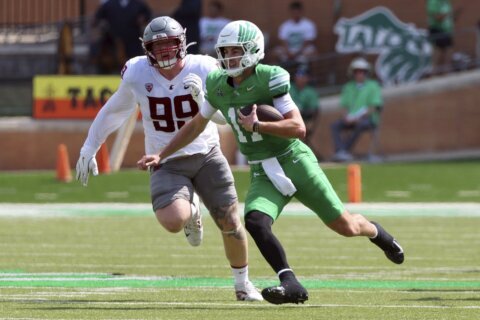 North Texas hasn't been undefeated this late in a season since before 'Mean' Joe Greene