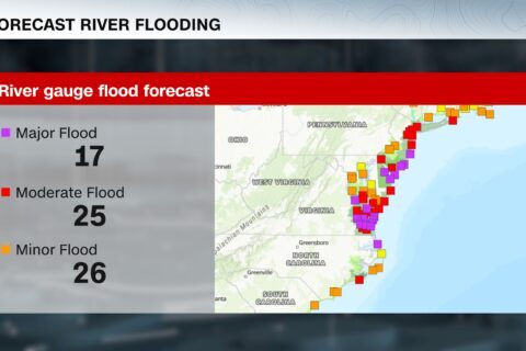 A strong nor’easter is unleashing damaging winds as it moves up the East Coast. Its most severe conditions are on the way