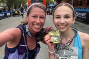 Virginia (right) Adriana Vastag (left) at a Delaware marathon.