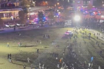 Teens gather in Navy Yard park