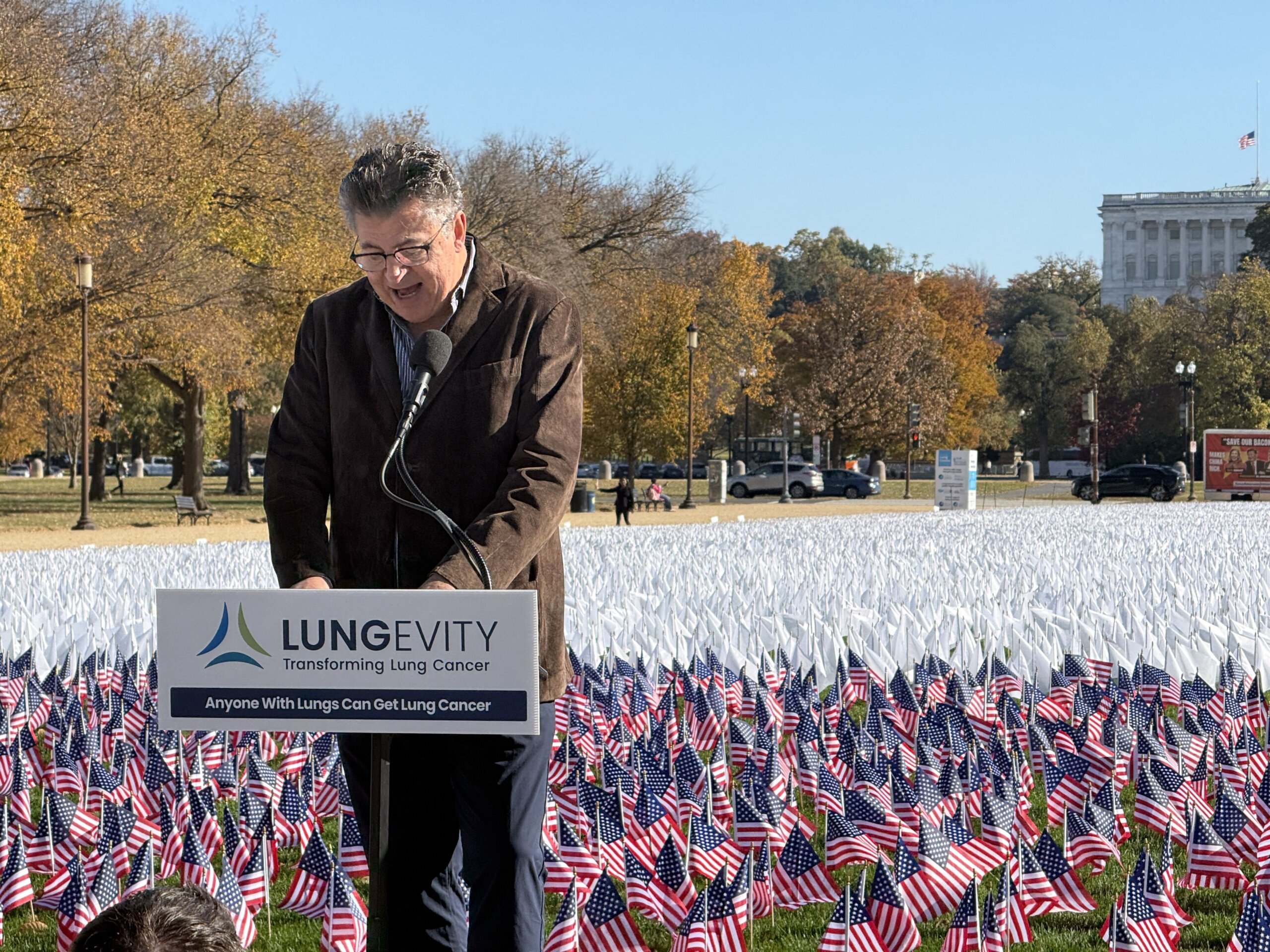 The message from a new installation on the National Mall: ‘Anyone with lungs can get lung cancer’