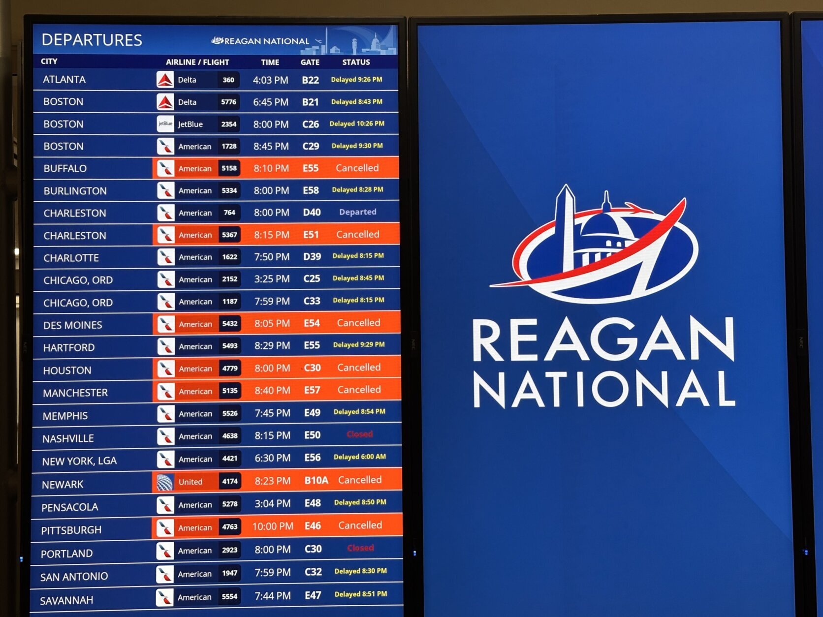 aeropuerto nacional reagan