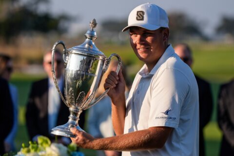 Sami Valimaki holds on for 1st PGA Tour title on final day of close calls for keeping cards