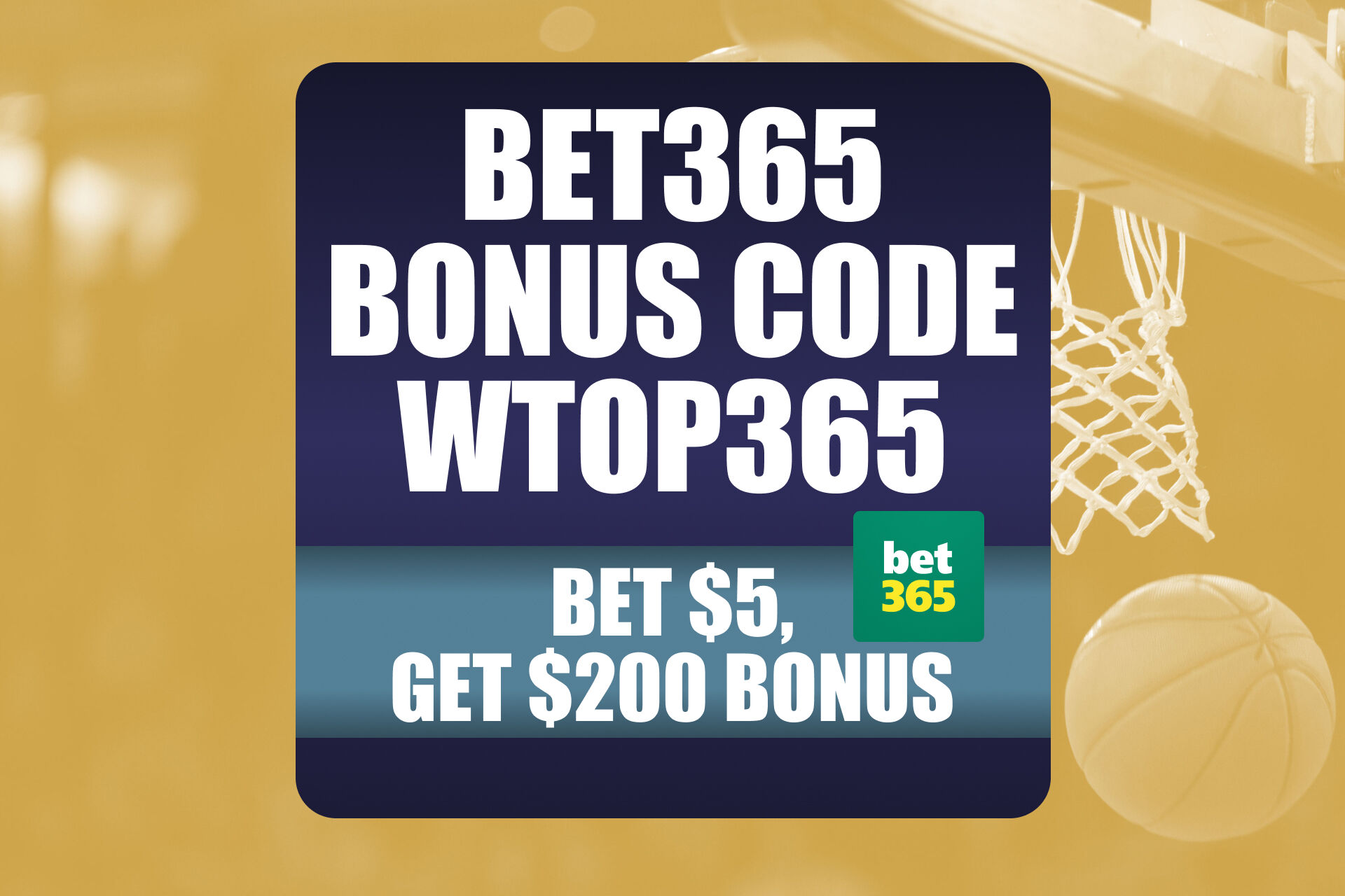 継続 Bet365 ボーナス コード WTOP365: NBA、NCAAB、NFL ボーナス $200 を請求