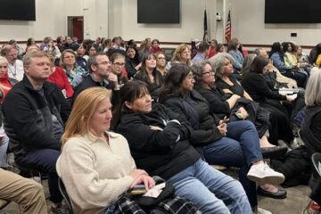 Prince William County teachers and other community members turned out in droves to the Dec. 3 meeting in opposition to the proposed change to a 7.5-hour teacher workday.