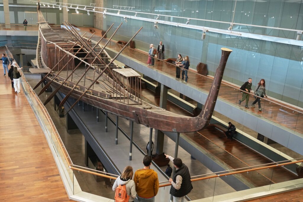 Ancient Egyptian pharaoh’s boat is being reassembled in public at the Grand Egyptian Museum