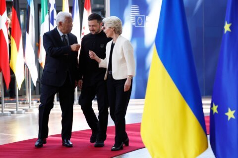Envoys try to narrow gaps on a loan plan for Ukraine ahead of Thursday’s crunch EU summit