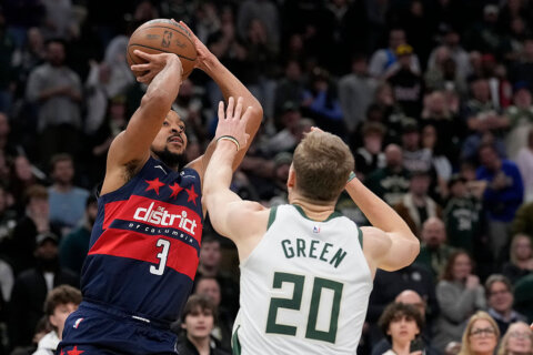 McCollum’s jumper in final seconds leads Wizards to a 114-113 win over the Bucks