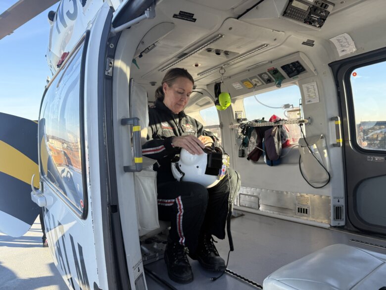 This NICU nurse takes care of infants all while flying hundreds of feet in the air