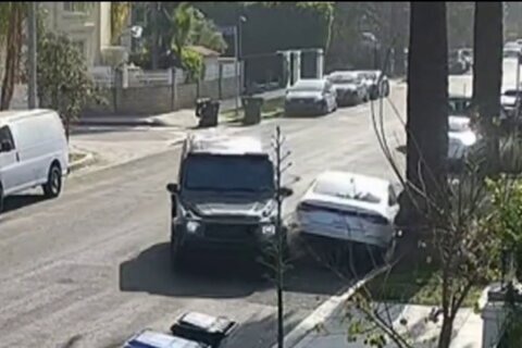 Captado en video: madre embiste el auto de presuntos ladrones mientras huían de su hogar