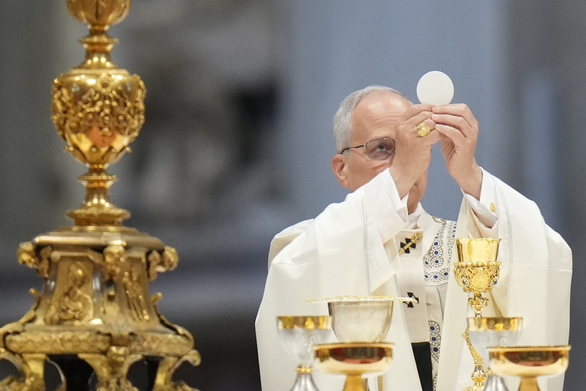 Pope Leo XIV celebrates a mass on New Year's Day