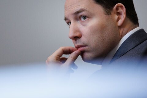Brendan Banfield looks on during the double murder trial for Brendan Banfield in Fairfax County Circuit Court, Wednesday, Jan. 14, 2026, in Fairfax, Va. (AP Photo/Tom Brenner, Pool)
