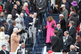 Attorney General elect Jay Jones arrives with his family before Virginia gov.-elect Abigail Spanberger inauguration at the Capitol in Richmond, Va., Saturday Jan. 17, 2026. (AP Photo/Stephanie Scarbrough)