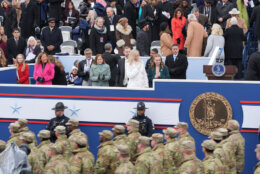 Gov. Abigail Spanberger attends an inaugural ceremony after she was sworn in as Virginia's first female governor, at the Capitol in Richmond Va., Saturday, Jan. 17, 2026.(AP Photo/Stephanie Scarbrough)